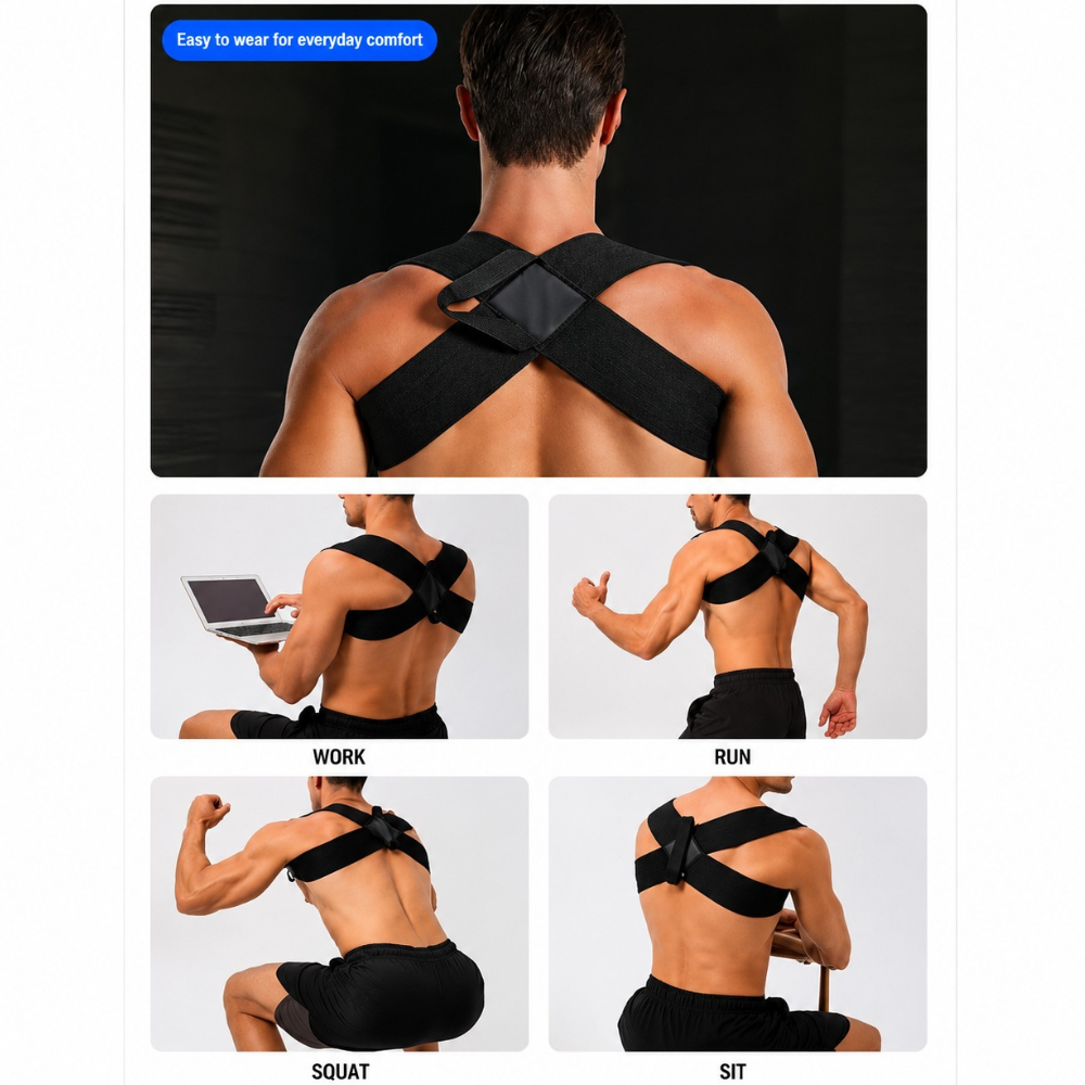 posture কারেক্টর ব্যাক পেইন রিলিভার এডজাস্টাবল বেল্ট